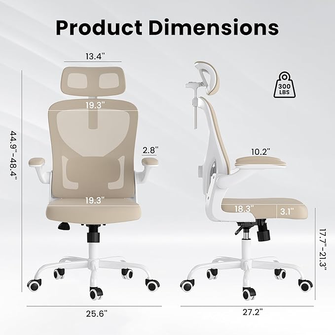 Ergonomic Office Chair, Comfy Home Office Chair High Back Computer Chair - Image 2
