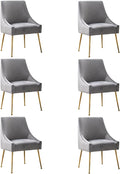 Velvet Dining Chairs, Furniture Collection Modern Contemporary Upholstered by RESTWORLD