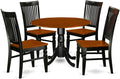 East West Furniture DLWE5-BCH-W 5 Piece Kitchen Table & Chairs Set Includes a by EastWestFurniture
