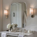 ANDY STAR Polished Chrome Mirror, 24x32 Oblong Bathroom Mirror by ANDYSTAR