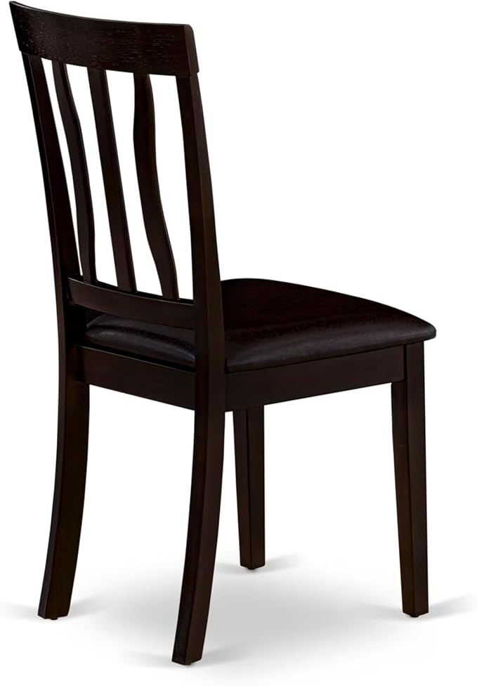 East West Furniture BOAN5-CAP-LC 5 Piece Dining Set Includes a Round Dinner - Image 10