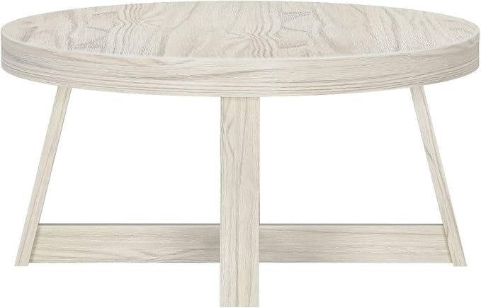 Plank+Beam Classic Round Coffee Table, Mini Center Tables - Image 5