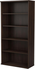 Bush Business Furniture Studio C Tall 5 Shelf Bookcase in Black Walnut by BushBusinessFurniture