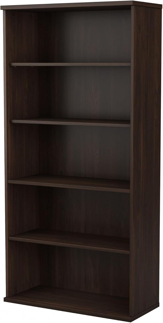 Bush Business Furniture Studio C Tall 5 Shelf Bookcase in Black Walnut by BushBusinessFurniture