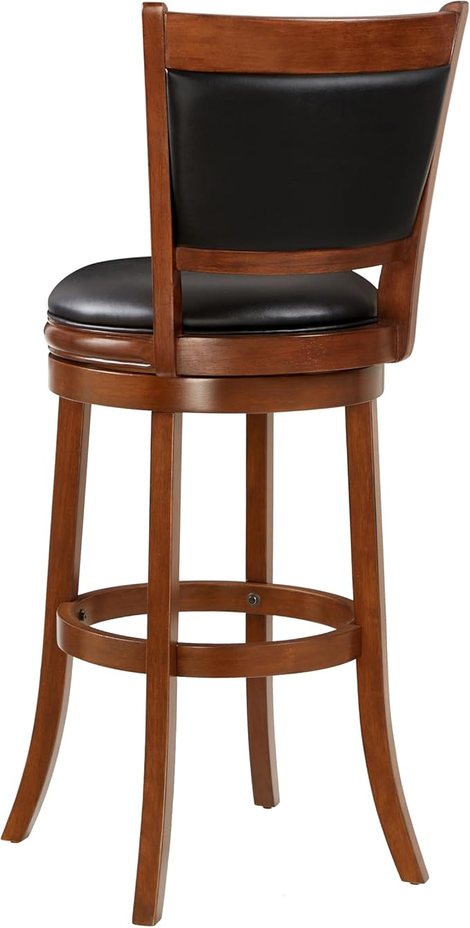 Ball & Cast Swivel Pub Height Barstool 29 Inch Seat Height Cherry Set of 1 - Image 5
