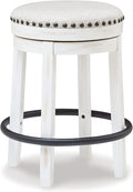 Signature Design by Ashley Valebeck 24" Counter Height Upholstered Swivel Stool by SignatureDesignbyAshley