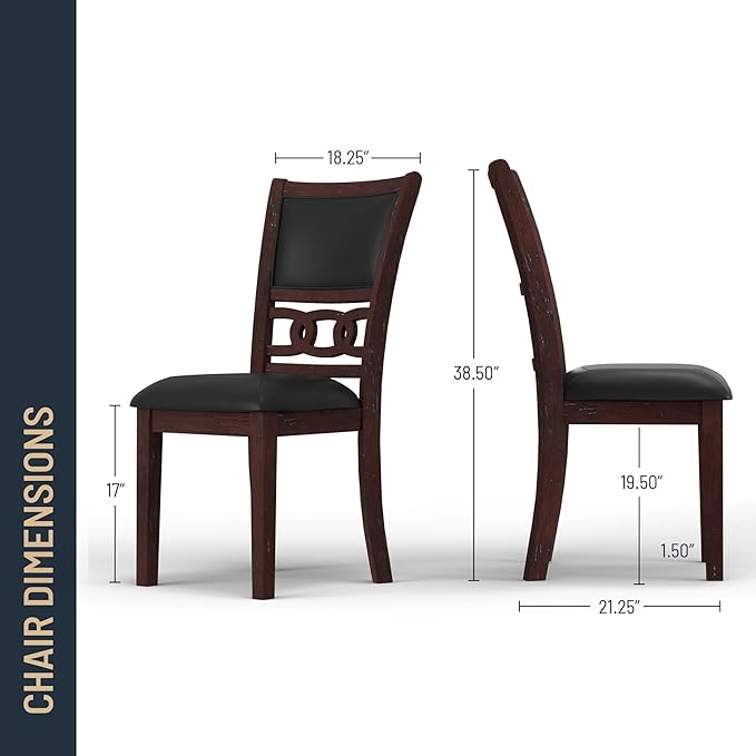 New Classic Furniture Gia 5-Piece Round Dining Set - Image 3