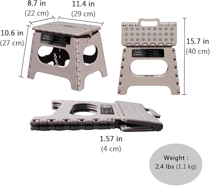 Non-Slip Folding Step Stool, Sturdy Safe Enough - Image 3