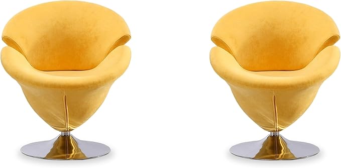 Manhattan Comfort Tulip Swivel Accent Chair Set of 2 by ManhattanComfort