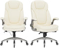 Executive Office Chair-Ergonomic Computer Desk Chair, High Back Leather Chair by COLAMYINC