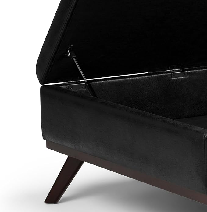 SIMPLIHOME Owen 36 inch Wide Mid Century Modern Square Coffee Table Storage - Image 8
