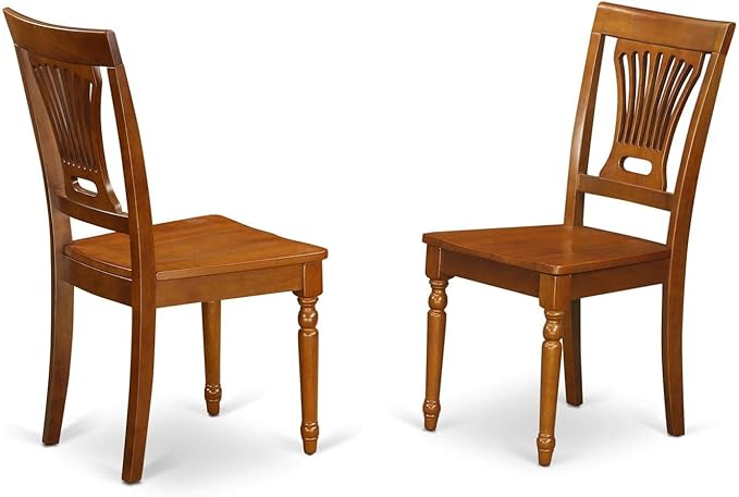East West Furniture DLPL3-SBR-W 3 Piece Dining Table Set - Image 3