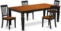 East West Furniture LGAN5-BCH-W 5 Piece Dining Room Table Set Includes a by EastWestFurniture
