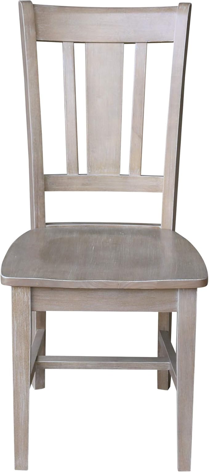 International Concepts Set of Two San Remo Splatback Chairs, Washed Gray Taupe - Image 8