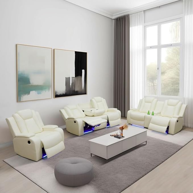 Electric Power Recliner Chair/Loveseat/Sofa Living Room, Comfy Home Theater - Image 4