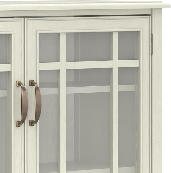 SIMPLIHOME Connaught SOLID WOOD 46 inch Wide Traditional Tall Storage Cabinet - Image 13
