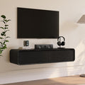 POVISON Fully-Assembled Minimalist Floating TV Stand, Modern Wall-Mounted by POVISON