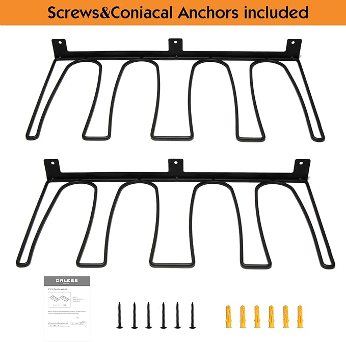 ORLESS Wader Hangers 4-Pair Boot Rack Garage Storage, Cowboy Boot Holder - Image 7