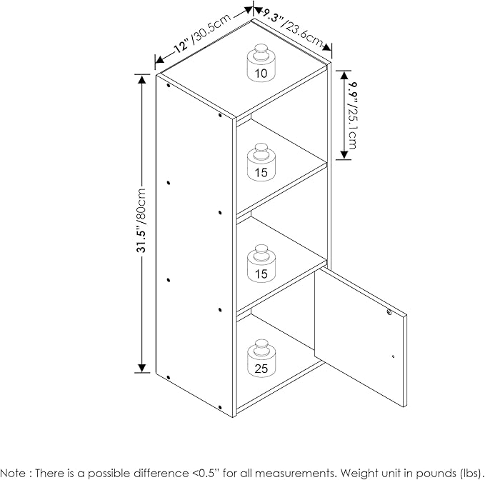 Furinno Luder Shelf Bookcase - Image 3
