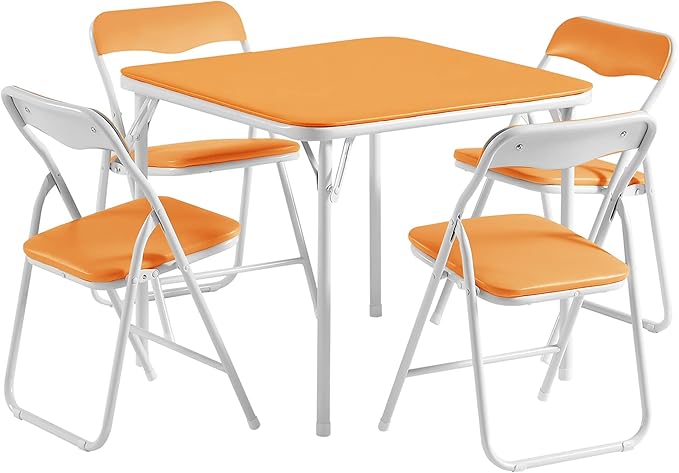 VECELO Kids Folding Activity Table and Chair Set, - Image 9