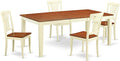 East West Furniture QUAV5-WHI-W 5 Piece Dining Room Table Set Includes a by EastWestFurniture