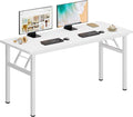 DlandHome Large Computer Desk, Folding Desk, Decent and Steady Home Office by DlandHome