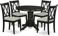 East West Furniture SHCL5-BLK-C 5 Piece Dinette Set by EastWestFurniture