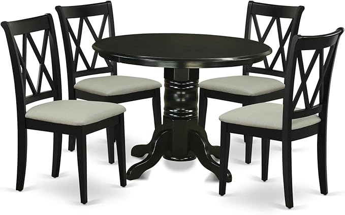 East West Furniture SHCL5-BLK-C 5 Piece Dinette Set by EastWestFurniture