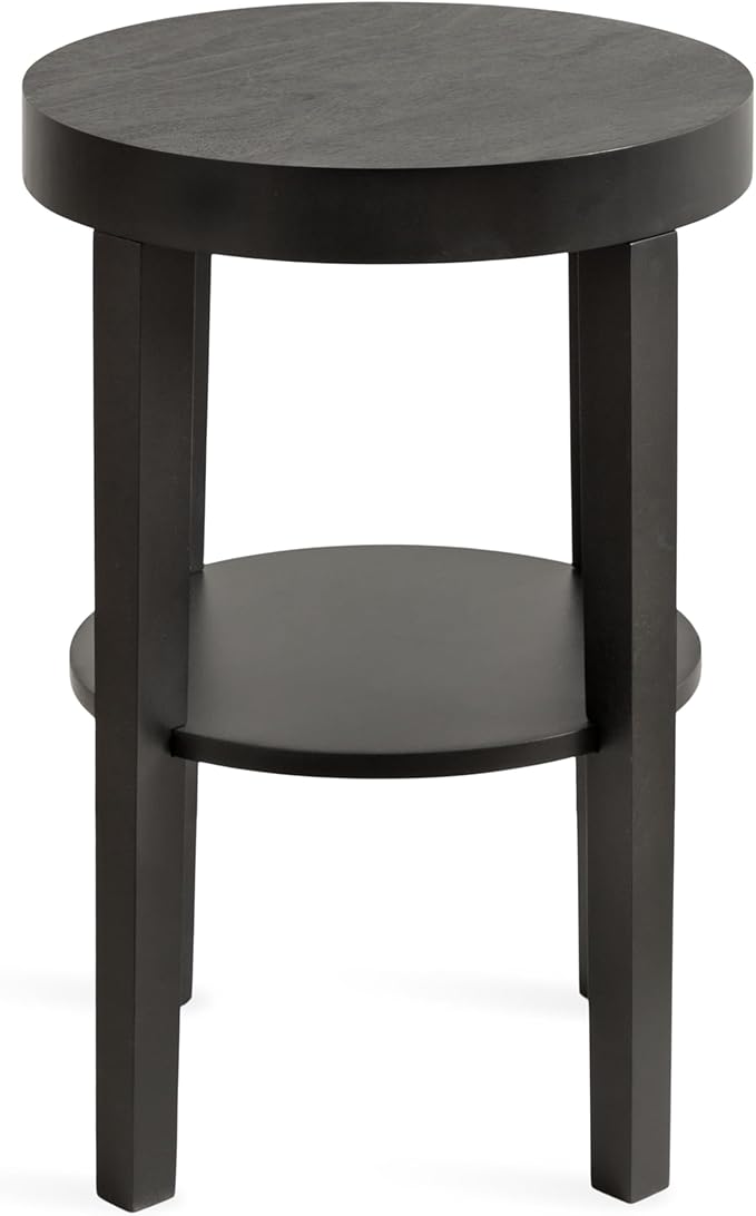 Kate and Laurel Talcott Modern Round Wood Side Table, Natural Wood, - Image 9