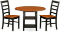 East West Furniture SUPF3-BCH-W 3 Piece Dining Room Furniture Set Contains a by EastWestFurniture