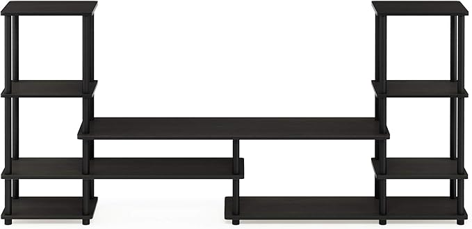 FURINNO Turn-N-Tube Grand Entertainment Center, Espresso/Black - Image 7