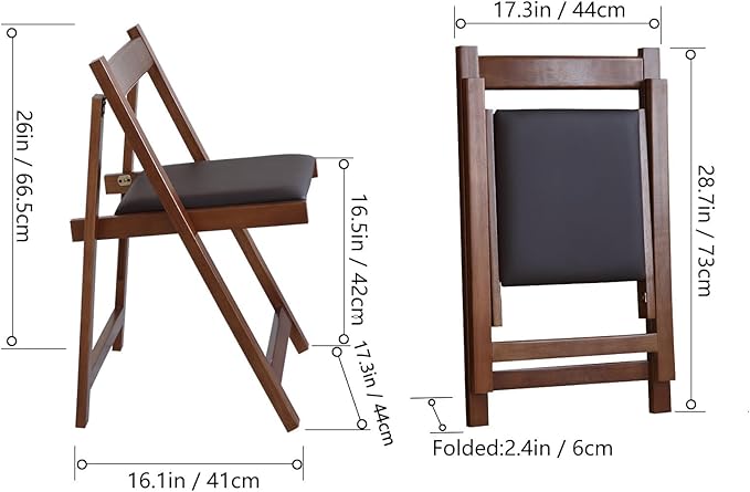 Walnut Round Folding Dining Table - Image 3
