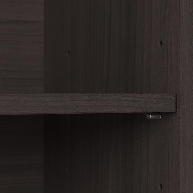Bush Furniture Cabot Tall 5 Shelf Bookcase | Large Open Bookshelf in Heather - Image 8