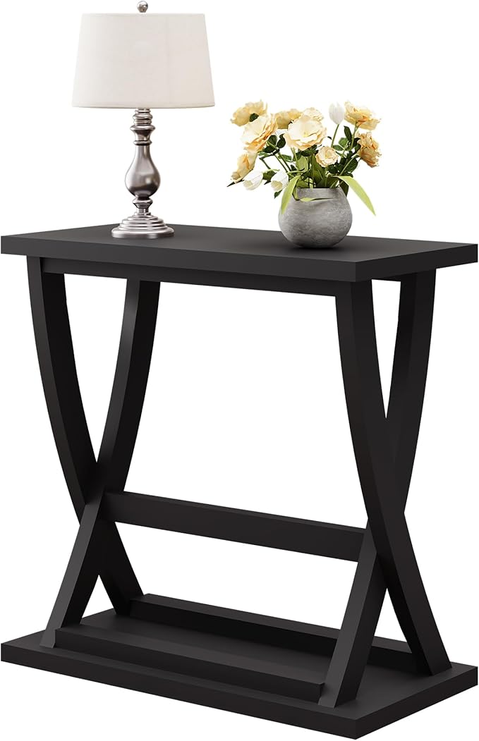 ChooChoo Black End Table, Narrow Side Table - Image 7
