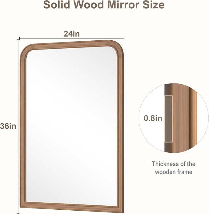 WallBeyond Wood Bathroom Mirrors - Image 6
