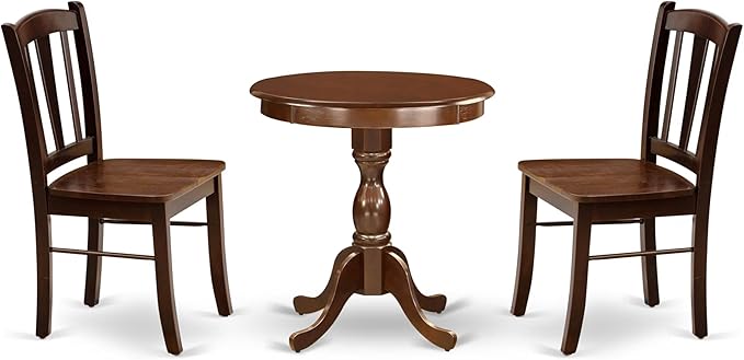 East West Furniture ESDL3-MAH-W 3 Piece Dinette Set by EastWestFurniture