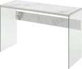Convenience Concepts SoHo Console Table/Desk, Faux White Marble by ConvenienceConcepts