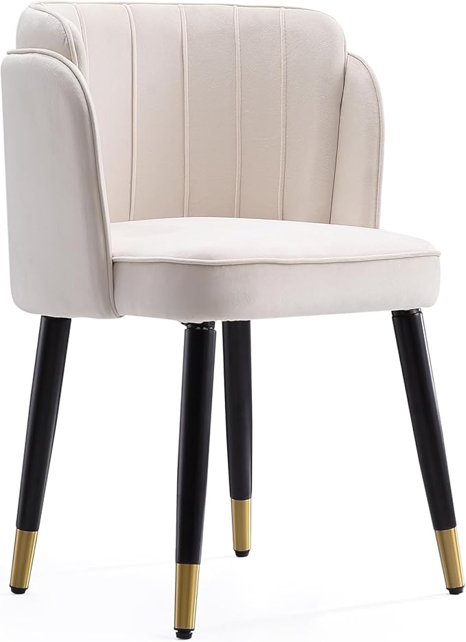 Manhattan Comfort Zephyr Modern Velvet Dining Chair, Solid Wood Frame by ManhattanComfort