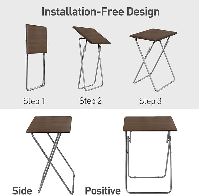 Garden 4 you Folding TV Tray Table on Bed & Sofa, TV Dinner Tray - Image 4