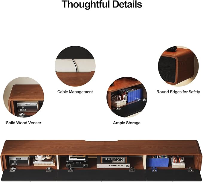 Minimalist 55'' Floating TV Stand - Image 8