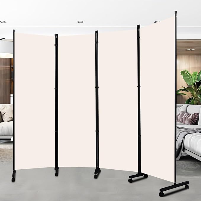 Room Divider Portable 88'' Partition Room Dividers and Folding Privacy Screens by HOMSCREENER