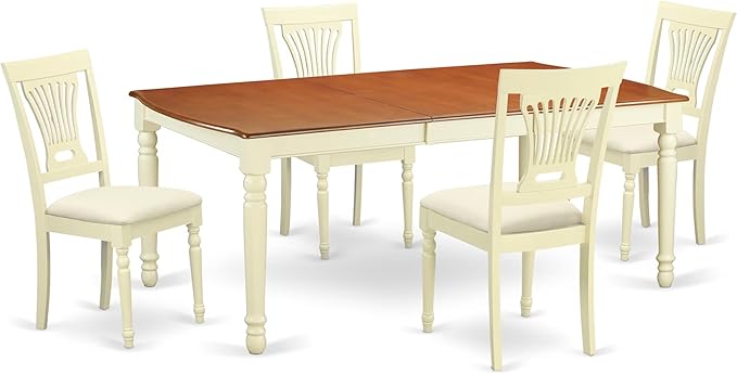 East West Furniture DOPL5-WHI-C 5 Piece Dinette Set by EastWestFurniture
