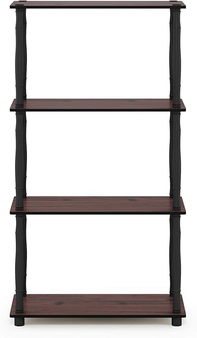 Furinno Turn-N-Tube 4-Tier Multipurpose Shelf Display Rack, Classic Tubes - Image 4