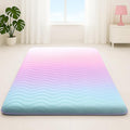 Japanese Floor Futon Mattress, 3.5" Thicken Colorful Rainbow Portable Floor by SchnauzerHome