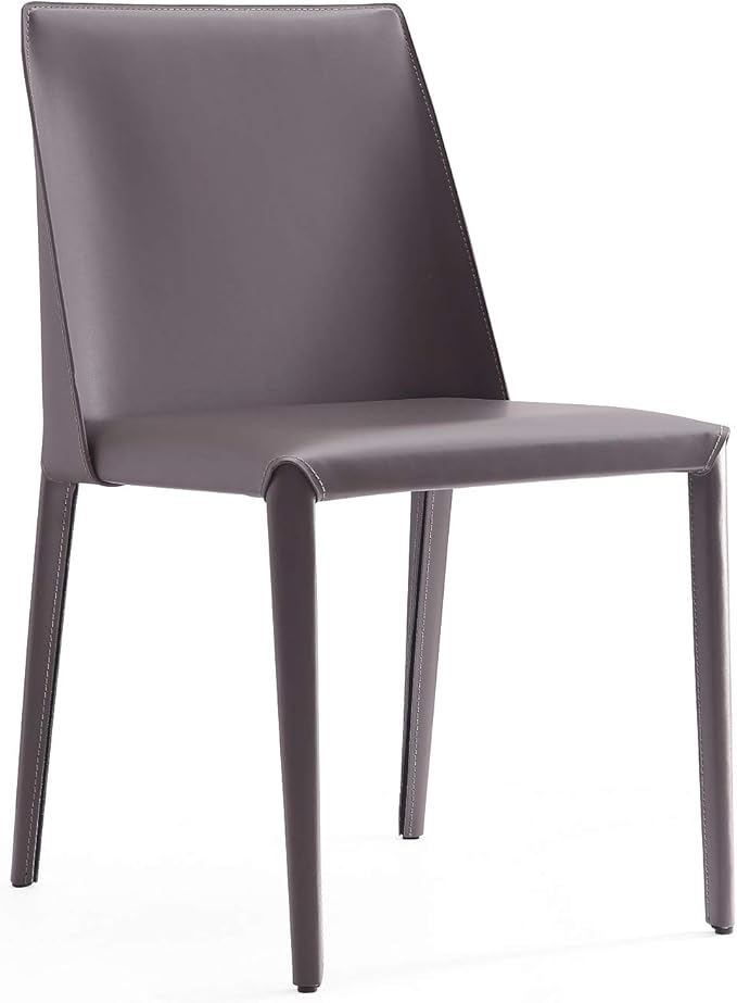 Manhattan Comfort Paris 8-Piece Leather Dining Chair and Armchair Set, - Image 4