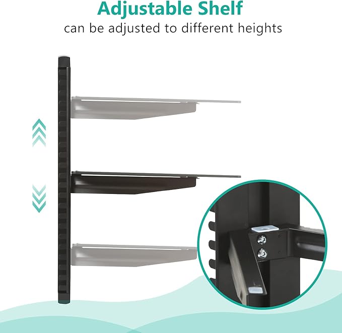 WALI Floating Entertainment Center Shelves, Holds Up to 17.6lbs, TV Shelf - Image 4