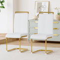 Dining Chairs Set of 2, Faux Leather Dining Chairs by Gopop