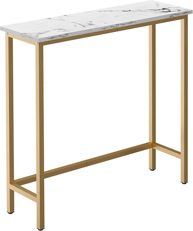 HollyHOME Narrow Hallway Table, 29.5" Small Console Stand, Slim Entryway Table by HollyHOME