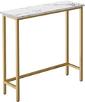 HollyHOME Narrow Hallway Table, 29.5" Small Console Stand, Slim Entryway Table by HollyHOME