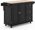Homestyles Dolly Madison Black Mobile Kitchen Island Cart by homestyles